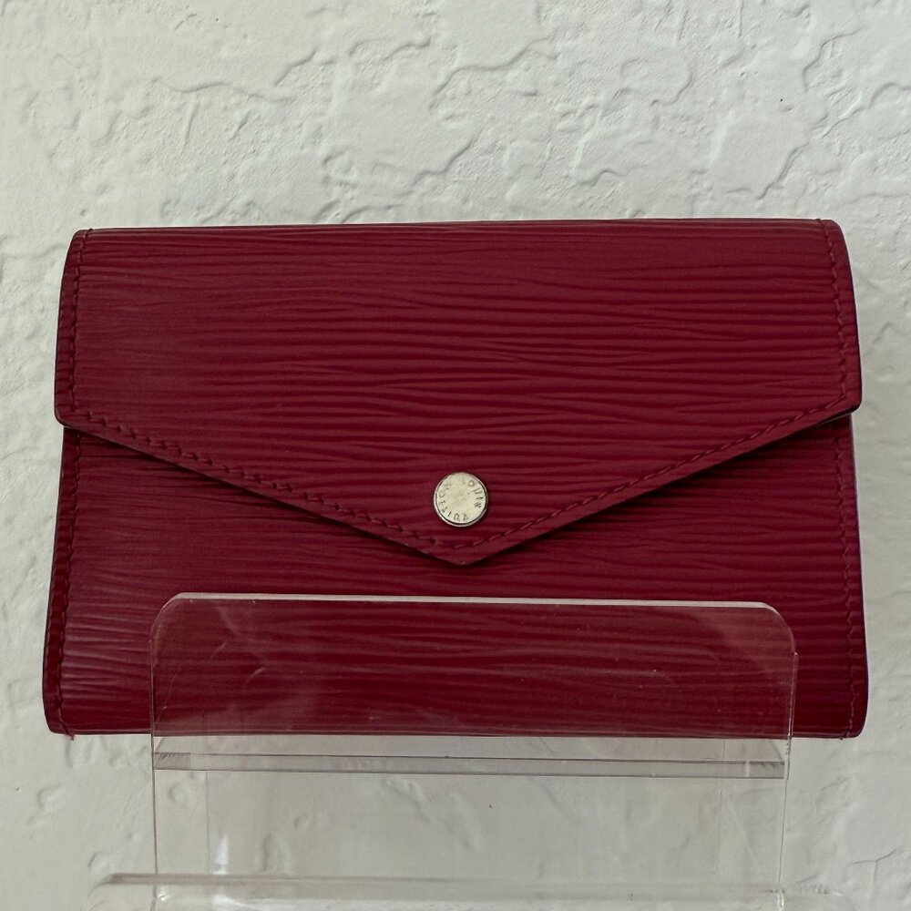 Louis Vuitton Red Epi Leather Wallet